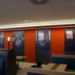 velkoplošný digitální tisk - výstavní panely a interiéry